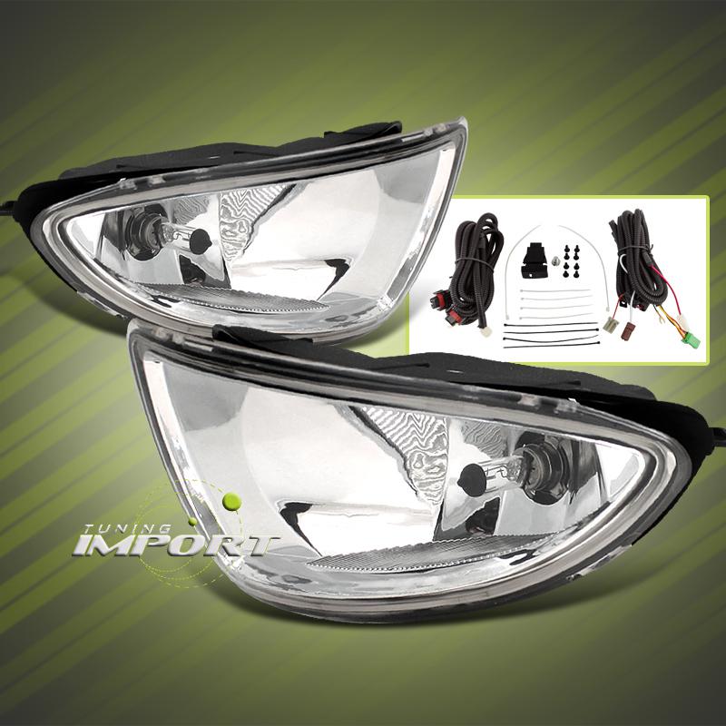 Brand new 2/4 dr dx/lx/ex/gx/hybrid clear lens fog lights+bulbs w/relay switch