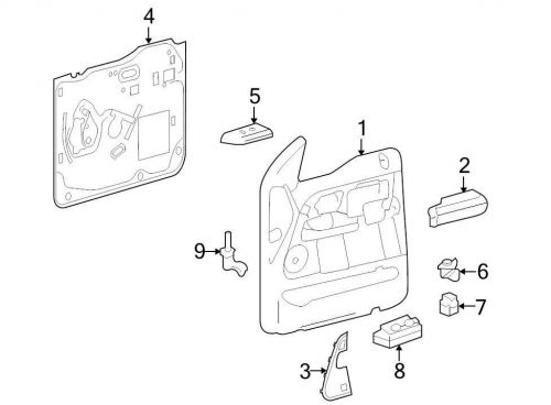 Ford oem speaker cover 4l3z18979caa image 3