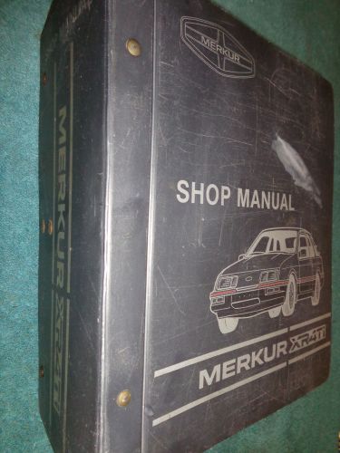 1985 merkur xr4ti shop manual / original fomoco service book