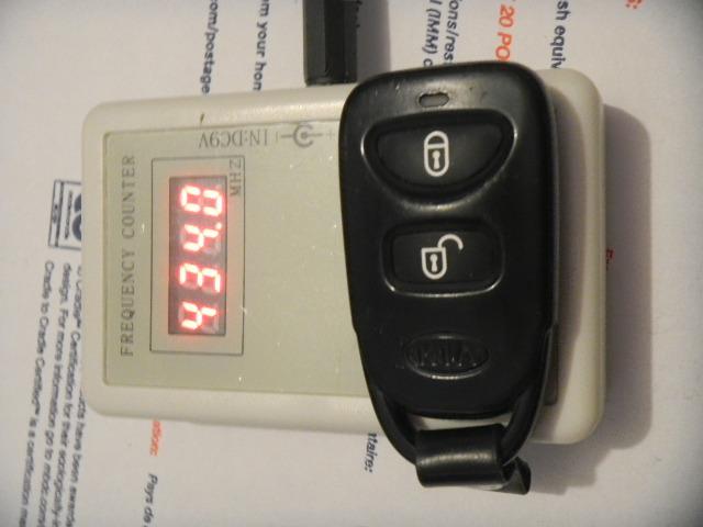 2005-2008 kia remote  fcc: nyoseks-07tx    