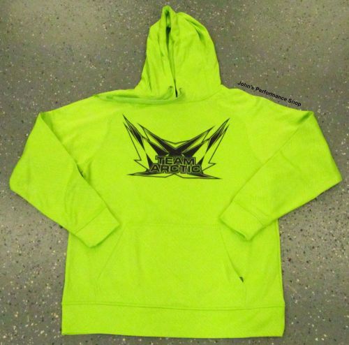 2017 arctic cat men&#039;s team arctic lime sweatshirt hoodie l xl 2x 5279-074