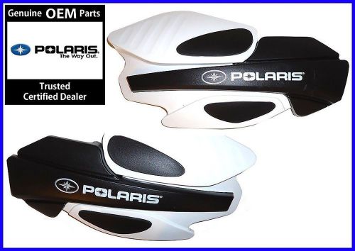 Oem 05-12 polaris iq shift rmk rush switchback white hand / wind guards 2876883