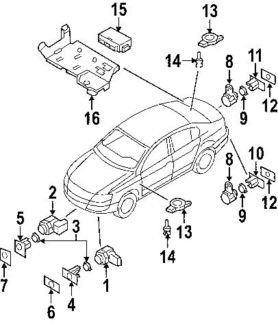 Volkswagen\audi 8e0919279 genuine oem warning buzzer