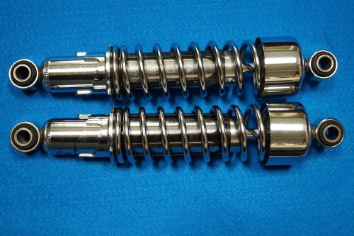 Genuine harley sportster xl rear 11-3/4&#034; adjustable chrome shocks 1994-2016