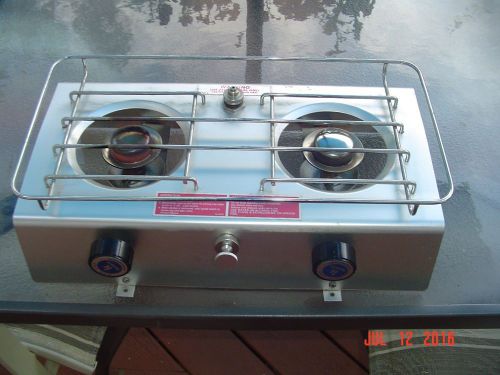 Vintage kenyon homestrand alcohol boat stove model h-2310 two-burner stove nm
