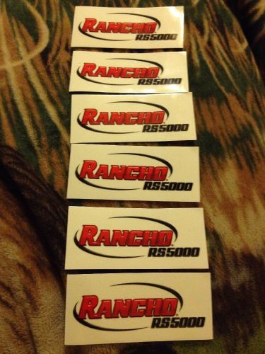Rancho decal sticker lot of 6