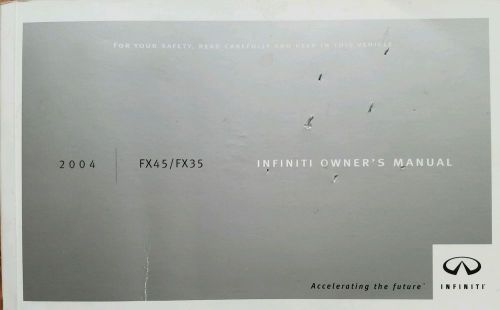 2004 infinity fx45 / fx35 factory owners manual