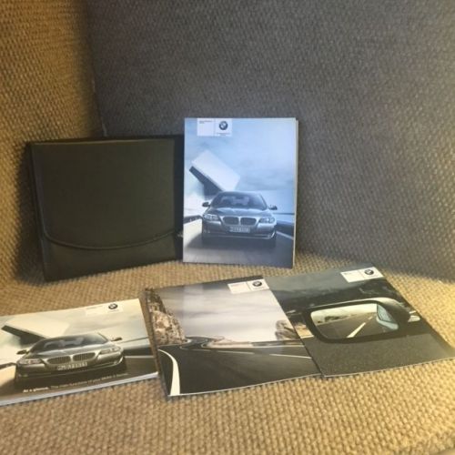 2011 bmw 5 series 528i 535i 550i owners manual set with warranty guide and case