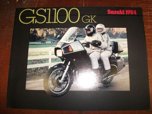 Original nos 1984 suzuki motorcycle sales brochure gs1100gk