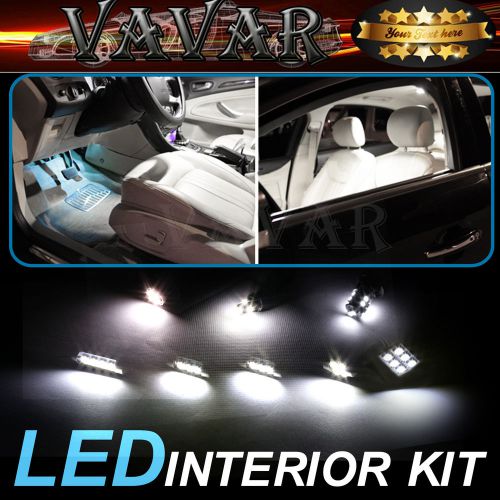 10pcs white led lights interior package kit for 2003-2008 toyota matrix /117