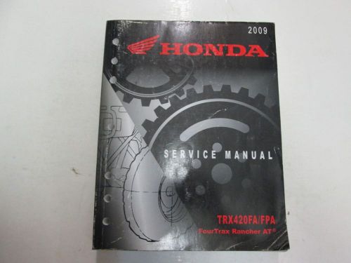 2009 honda trx420fa fpa fourtrax rancher at service repair manual worn faded oem