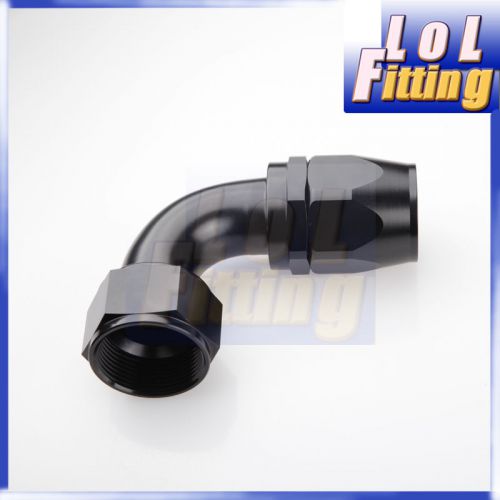 -20 an 20an an20 90 degree swivel hose end fitting adaptor black aluminum