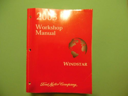 Windstar workshop dealership manual 2003