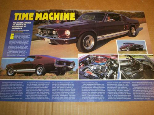 1967 ford mustang s code 390 gta fastback magazine article