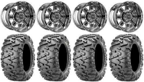 Madjax transformer chr wheels 12&#034; 23x10-12 bighorn 2.0 tires ez-go &amp; club car