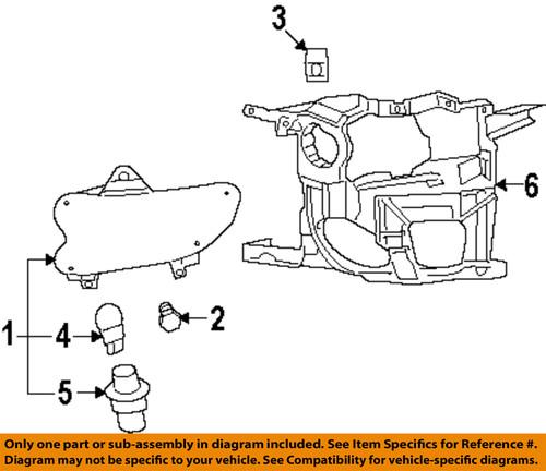 Buick gm oem 25878274 daytime running lamp-front-mount bracket