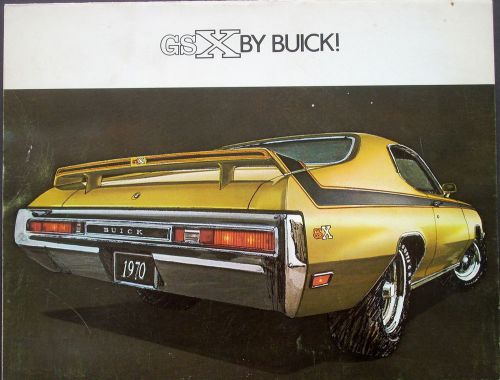 Original 1970 buick gsx dealer sales brochure stage 1 saturn yellow apollo white