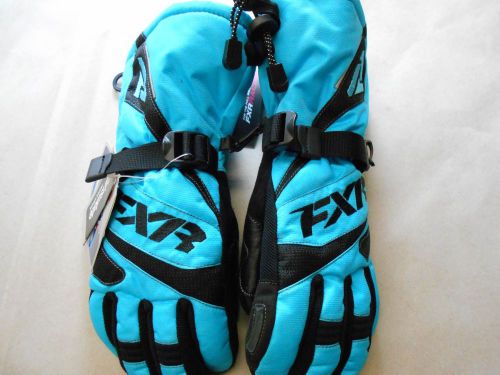 Fxr racing women&#039;s fusion glove aqua small snowmobile gloves 15614.40407