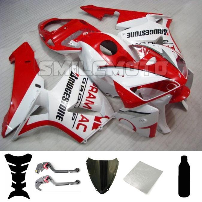 Bundle injection fairing windscreen levers for honda 2005 2006 cbr 600 rr f5 pbj