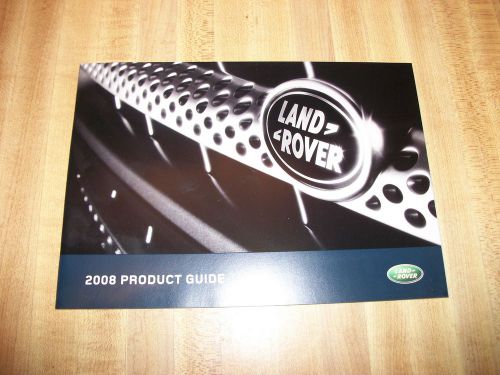 Rare 2008 land rover product line brochure