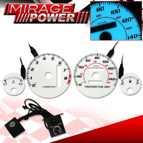 94-01 acura integra gauge face indiglo reverse glow jdm racing upgrade cluster