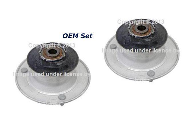 Bmw oem front strut mount set 528i thru 8/1997 car prod. date non-edc only new