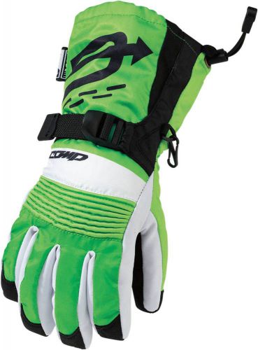 New arctiva-snow comp snowmobile youth insulated gloves, green/white/black, xl