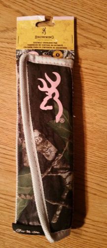 Browning seatbelt shoulder pad pink buckmark new