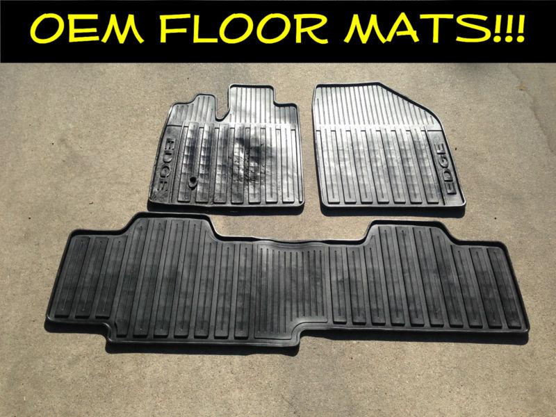 Ford edge rubber oem mats 2007 2008 2009 2010