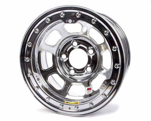 Bassett d-hole beadlock 15x8 in 5x5.00 chrome wheel p/n 58d54icl