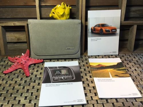 2015 audi r8 owners manual + rns-e navigation manual ((buy oem) new