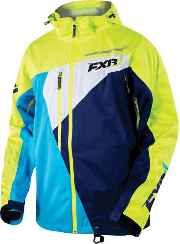 Fxr mission lite 2016 mens jacket blue/navy/hi-vis/yellow