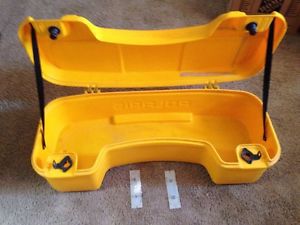 Polaris quad cargo box yellow 40 1/2&#034;x17&#034;x13&#034; nice!!!