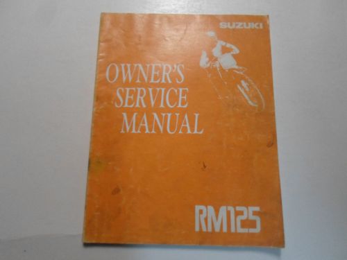 1992 suzuki rm125 owners service manual  factory oem 92