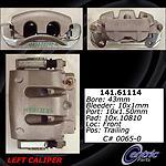 Centric parts 142.61114 front left rebuilt caliper with pad