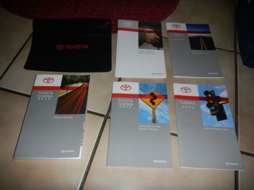 2015 toyota tundra with navigation owners manual set + free shipping