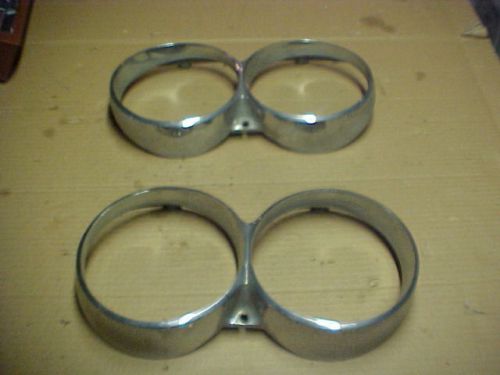 1962 lincoln continental headlight chrome bezels