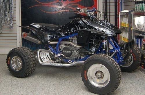 K&amp;k atv graphics kit &amp; seat cover honda trx450r 450r atv black shattered kit