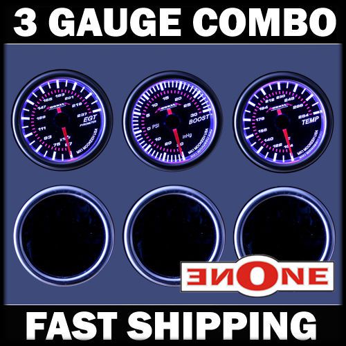 52mm mk1 tinted 30 psi boost + 2400 egt pyrometer + trans temp diesel gauges