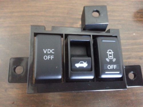 2010 infiniti g37x coupe vdc trunk release rear sensor switch module oem