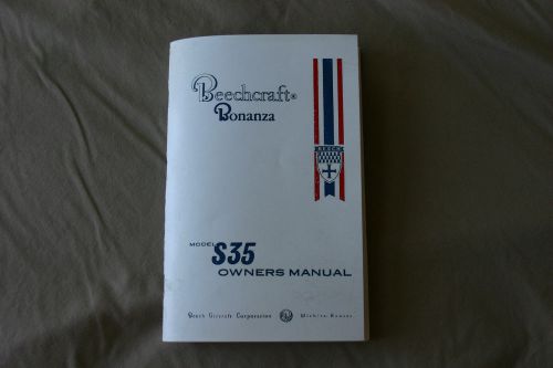 Beechcraft bonanza model s35 owners manual