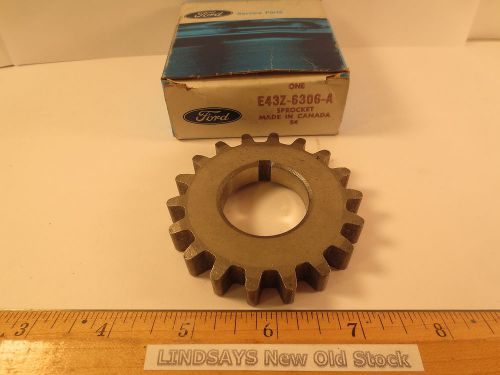 Ford 1984/1996 4 cyl. engine sprocket crankshaft e43z-6306-a nos free shipping