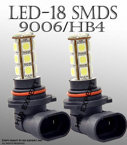 Abl led 9006 18 smd hyper super white fog light only direct replacement bulbs