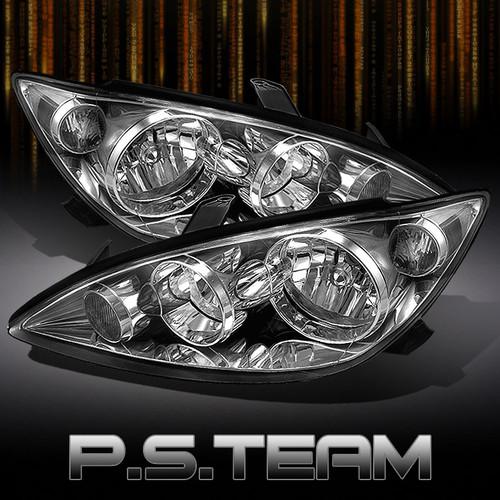05-06 toyota camry jdm all clear crystal headlights lamps (left & right) pair