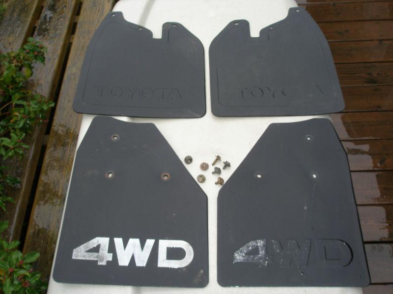 1984 1985 1986 1987 1988 toyota 4wd pickup truck 22re mud flaps splash gaurds 