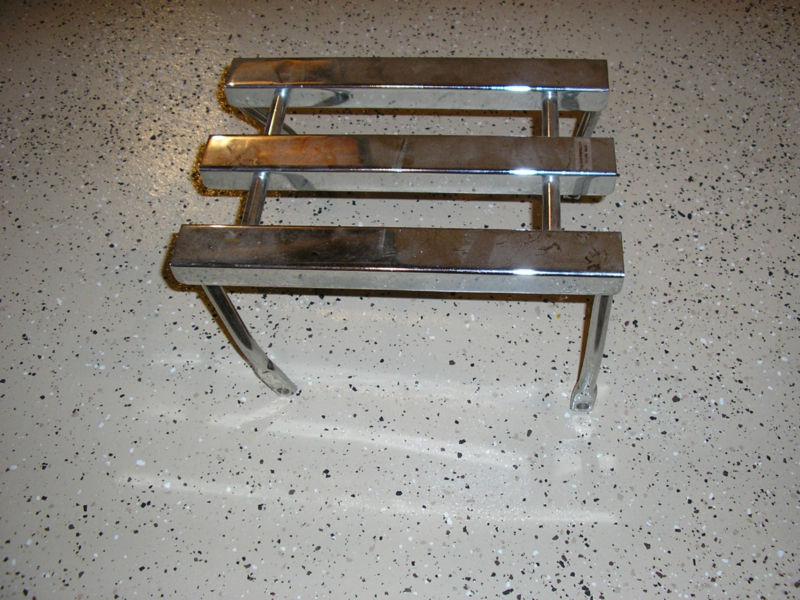 Vintage harley davidson fl/ fx strut mount luggage rack/ chrome/ nice