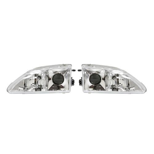 Apc projector head lights chrome for 1994-98 ford mustang 403515hl