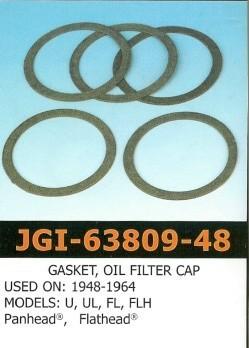 James 1948-1964 oil filter cap gasket - pack of 10 -close out