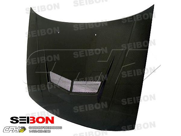 Seibon carbon fiber vsii-style carbon fiber hood kit auto body honda accord 90-9