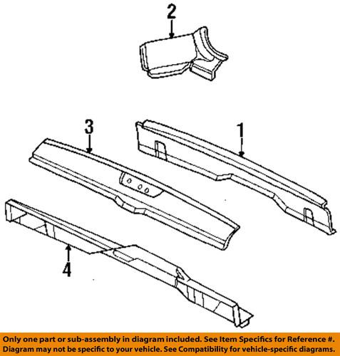 Mopar oem 5109112ab rear body-lower reinforcement